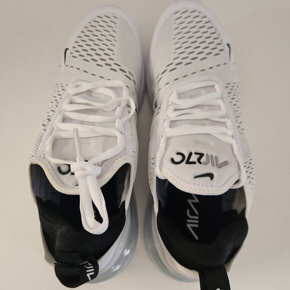 Nike Men\'s Air Max 270 Shoes, White/Black-White, 8.5 main image 5